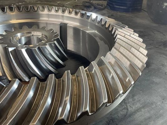 Custom Large Module Casting Steel Bevel Gear Crusher Gear Công suất mô-men xoắn cao
